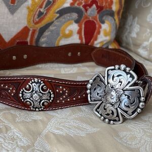 Nocona leather belt M